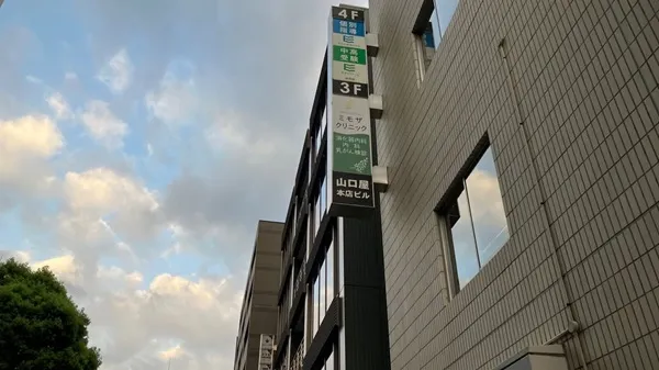 ミモザクリニック袖看板
