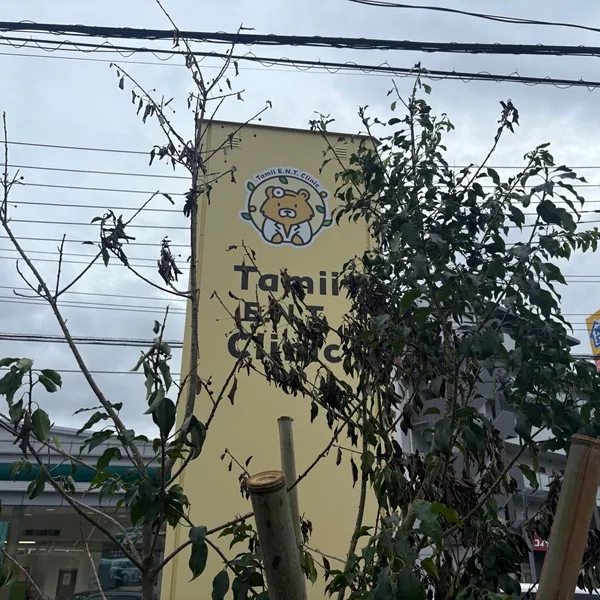 たみい耳鼻咽喉科自立看板